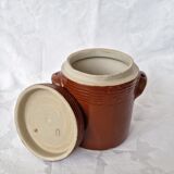 Pot avec couvercle en grès