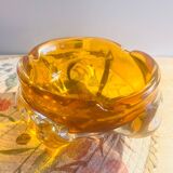 Murano ashtray year 60/70 orange