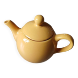 Ocher yellow teapot