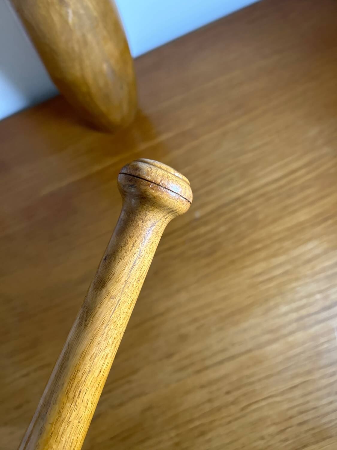 Pair of old juggling clubs