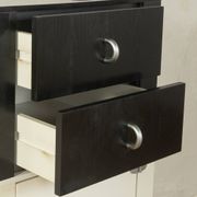 1980s chest of drawers with clear contrast design