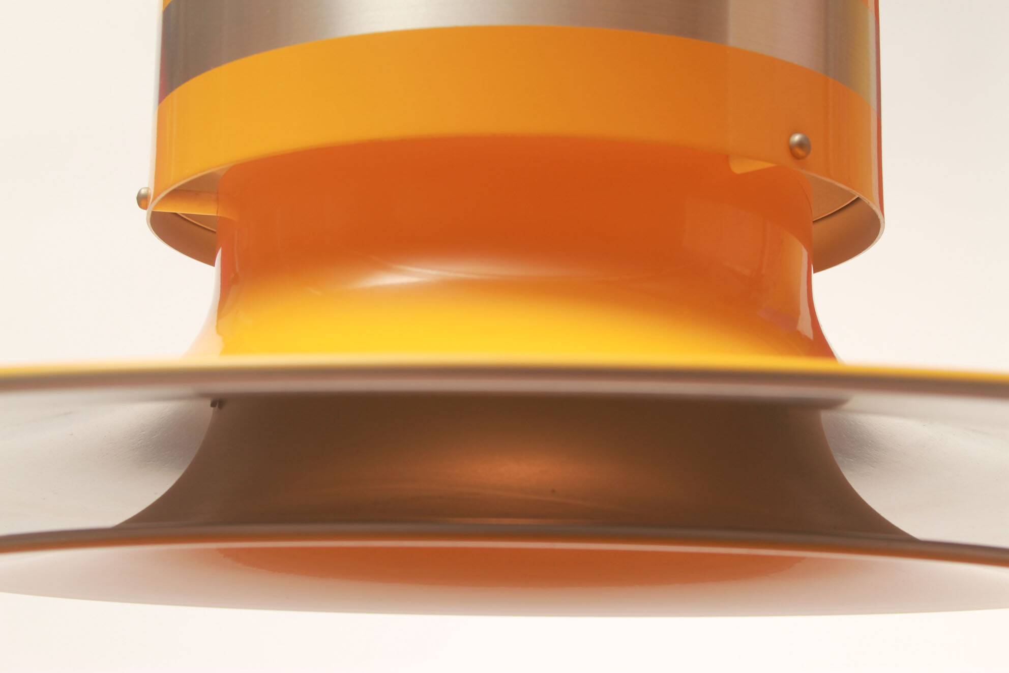 1970s ceiling lamp in yellow, Space Age