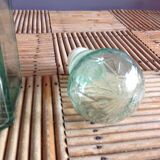 Carafe en verre verte