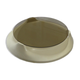 Table space age vintage glass and plastic pill