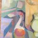 Stylized still life painting