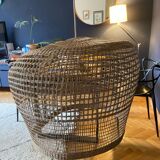 Wicker light fixture