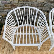 Salon rotin blanc