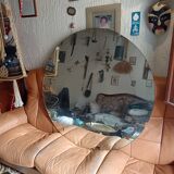 Italian round wall mirror from the 1960s.