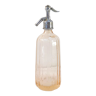 Ancien siphon de bistrot eau de seltz rose saumon grande limonade de vichy