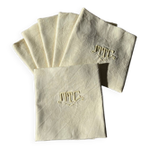Lot of 6 old monogrammed table napkins