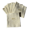 Lot 6 serviettes de tables anciennes monogrammées