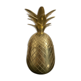 Seau à glace ananas en laiton ciselé