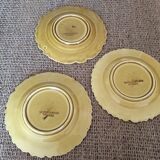 3 assiettes barbotine