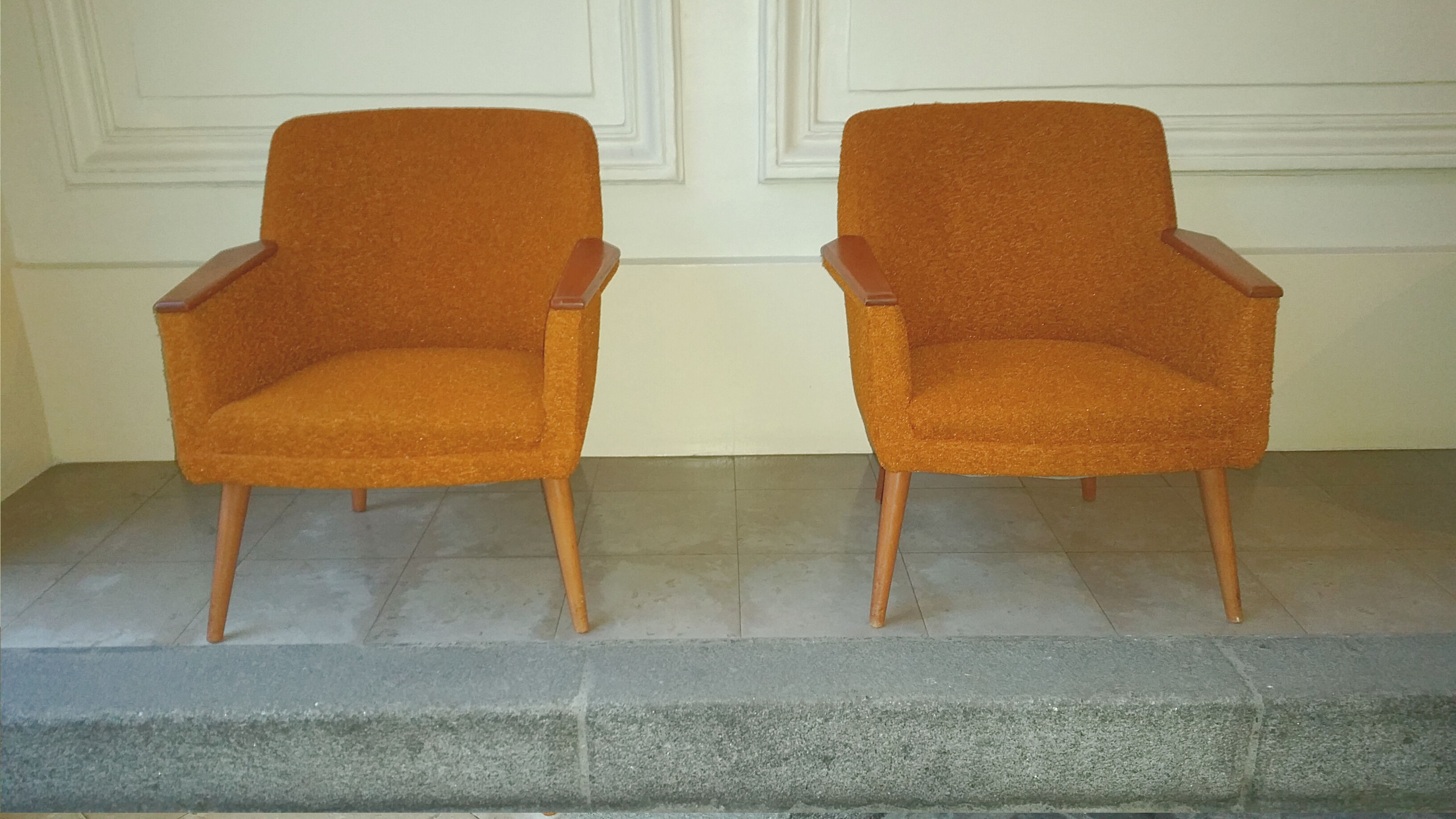 1/2 club chairs original 50s 60s