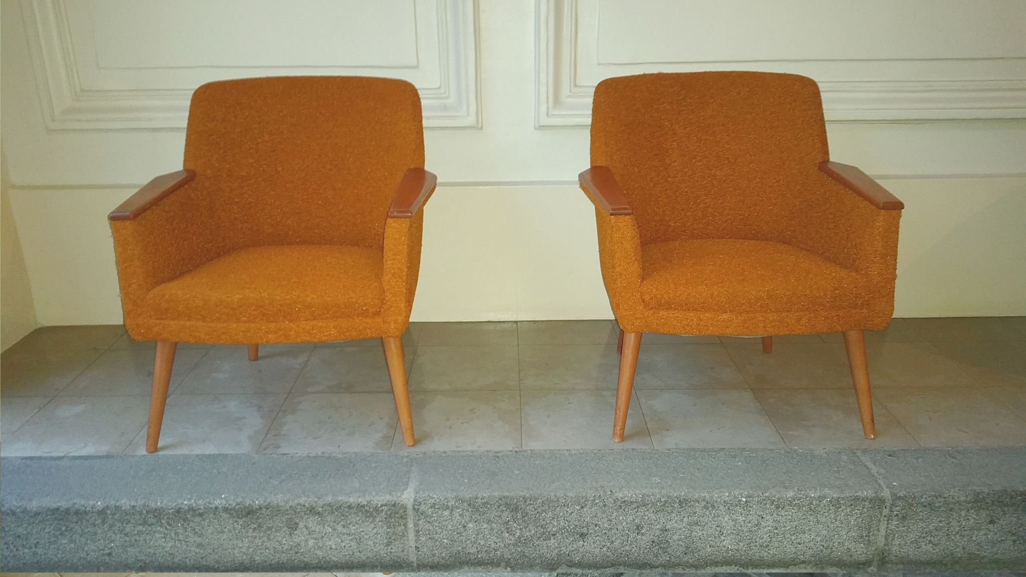 1/2 fauteuils club original années 50 60