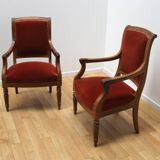 Pair of Empire style armchairs