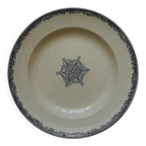 large old dish Vieillard Bordeaux Guirlande antique French dish 19th