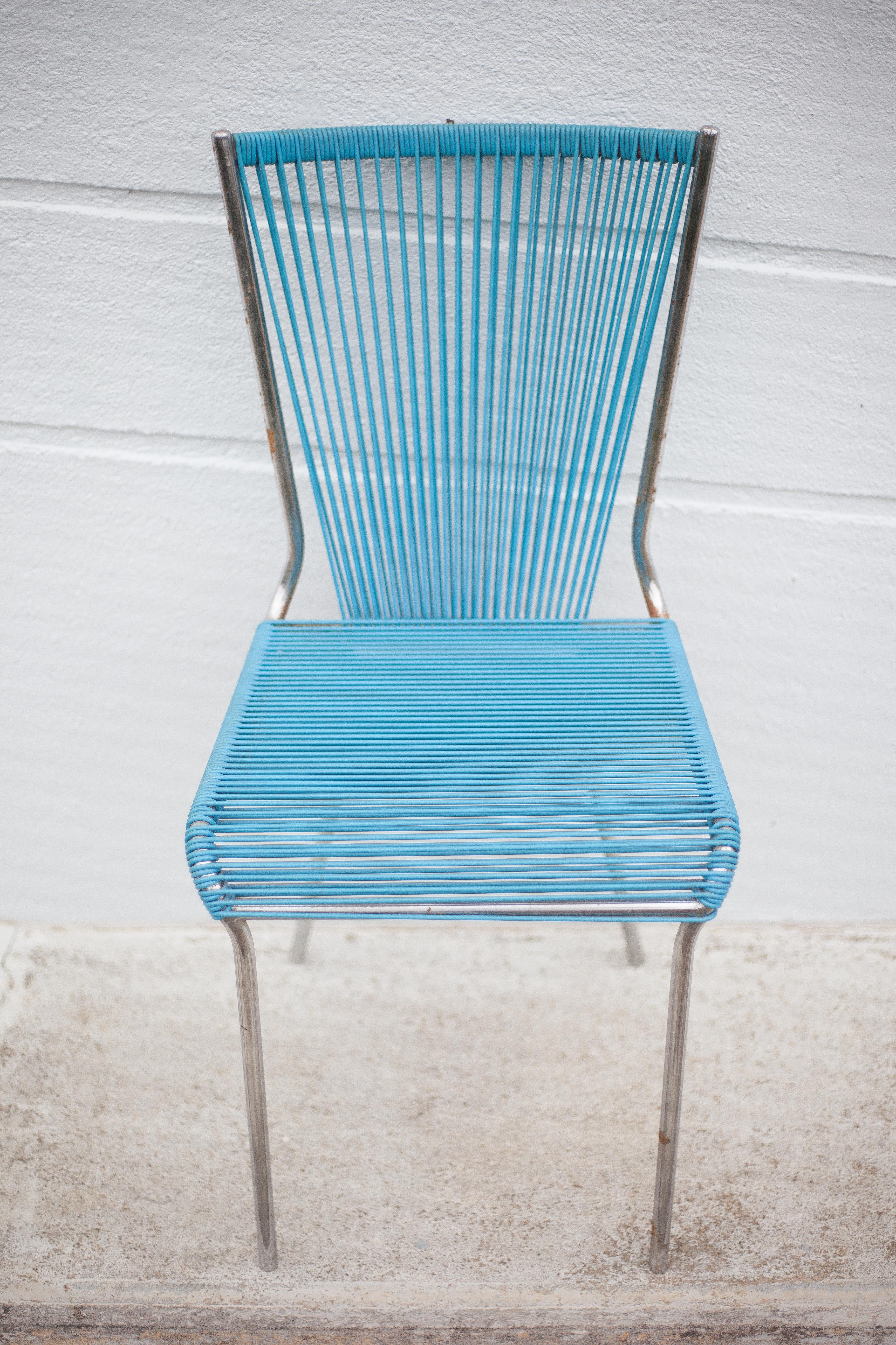 Vintage blue scoubidou chai