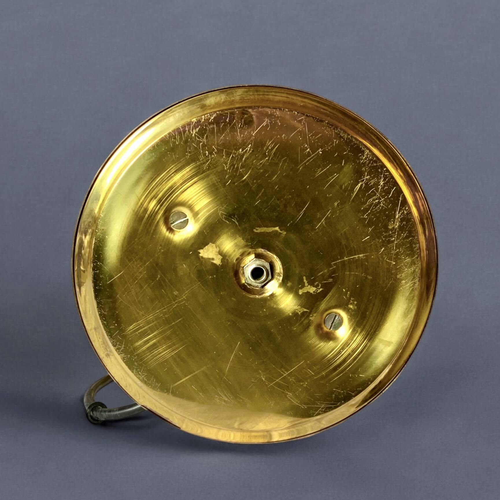 Large vintage brass lamp base - height: 75 cm