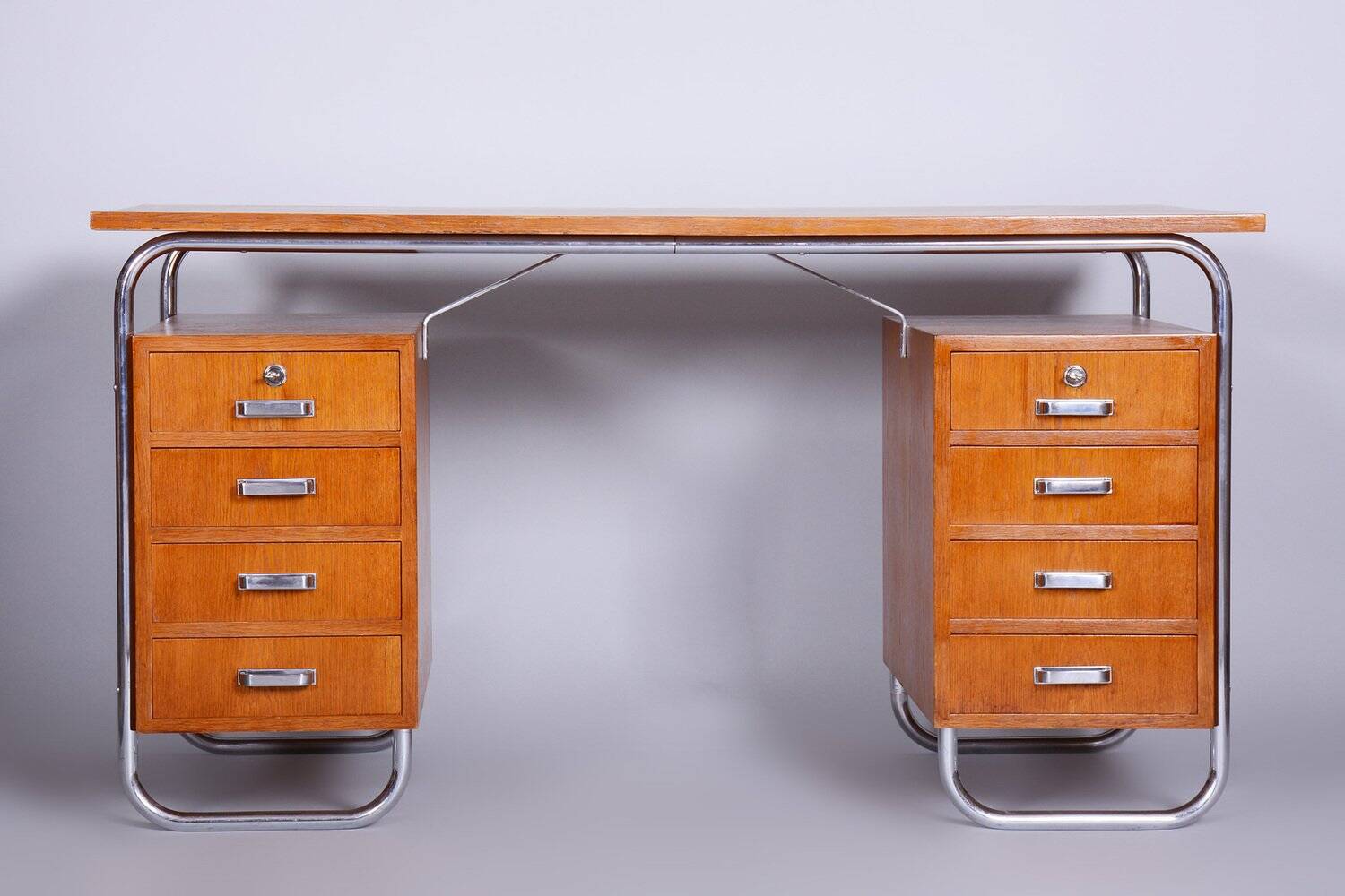 Bauhaus Writing Desk in Beech from Mücke-Melder, 1930s
