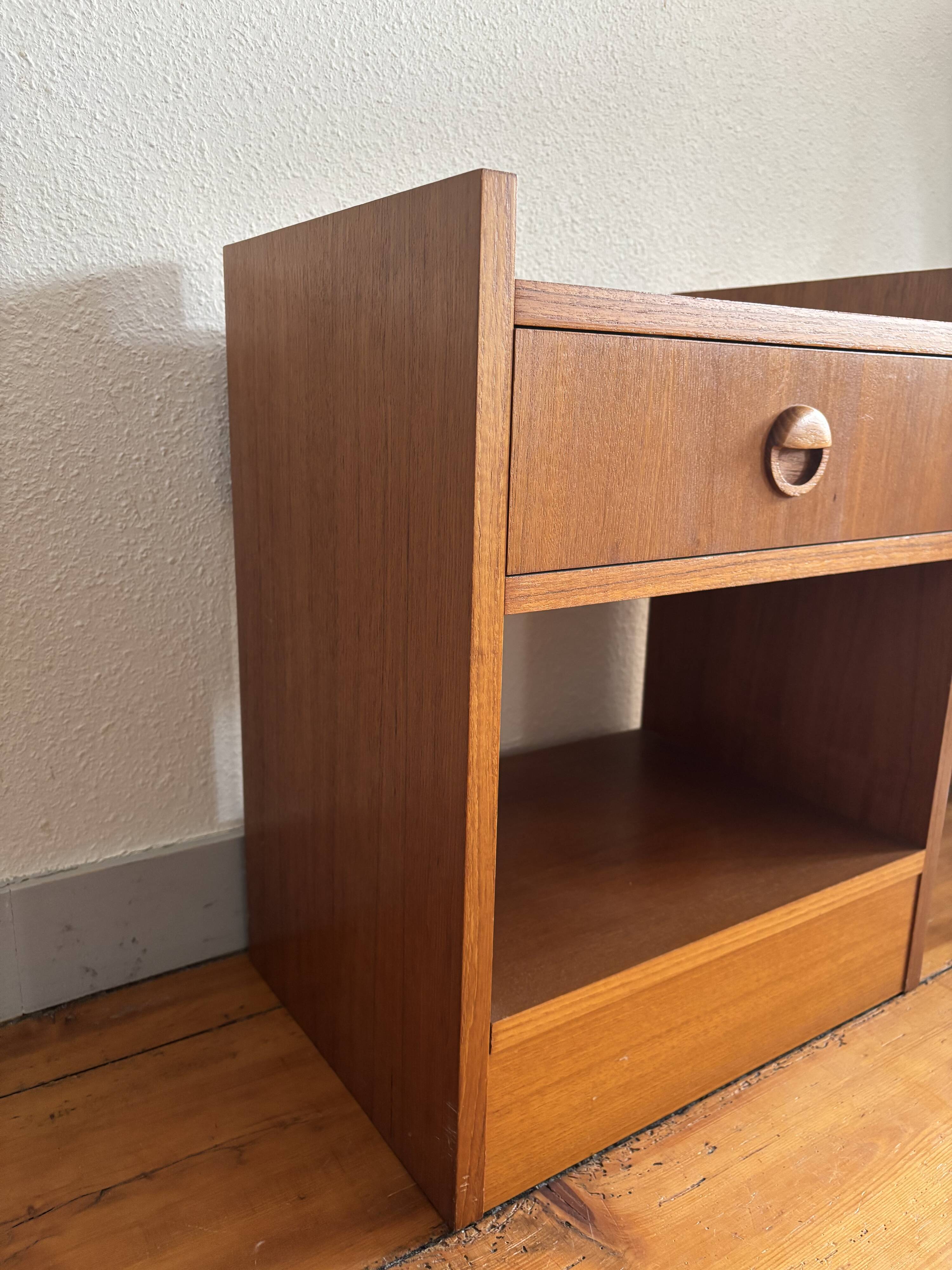 Scandinavian bedside table in teak, 1960.
