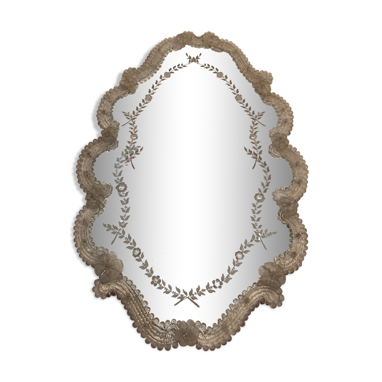 Old venetian murano mirror