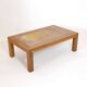 Bernard Buffat, table basse avec plateau en céramique, 1970s.