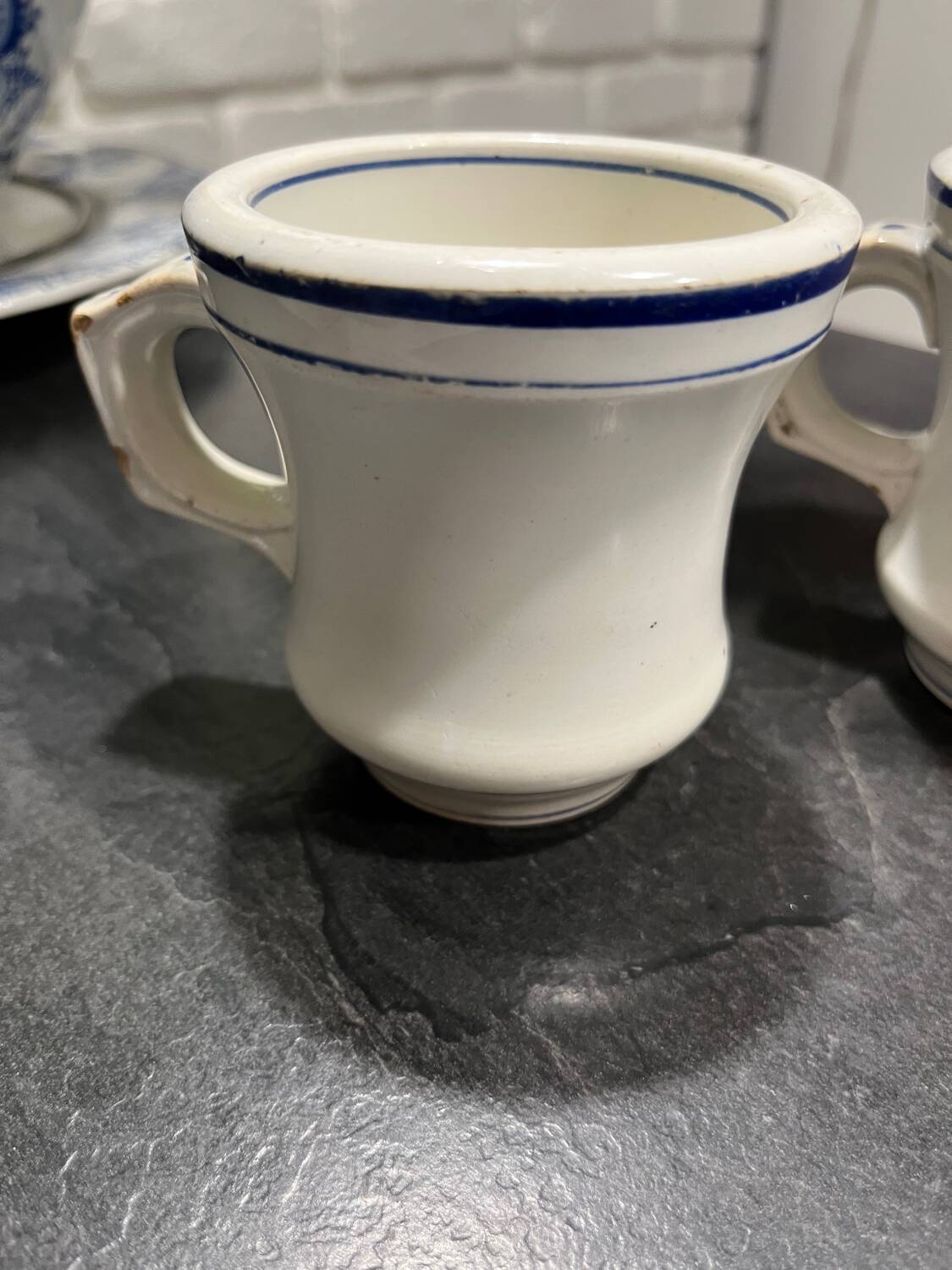 Paire tasses brulots XIXeme