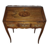 Floral decorated secretary desk