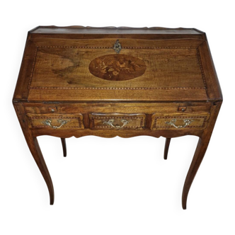 Floral decorated secretary desk