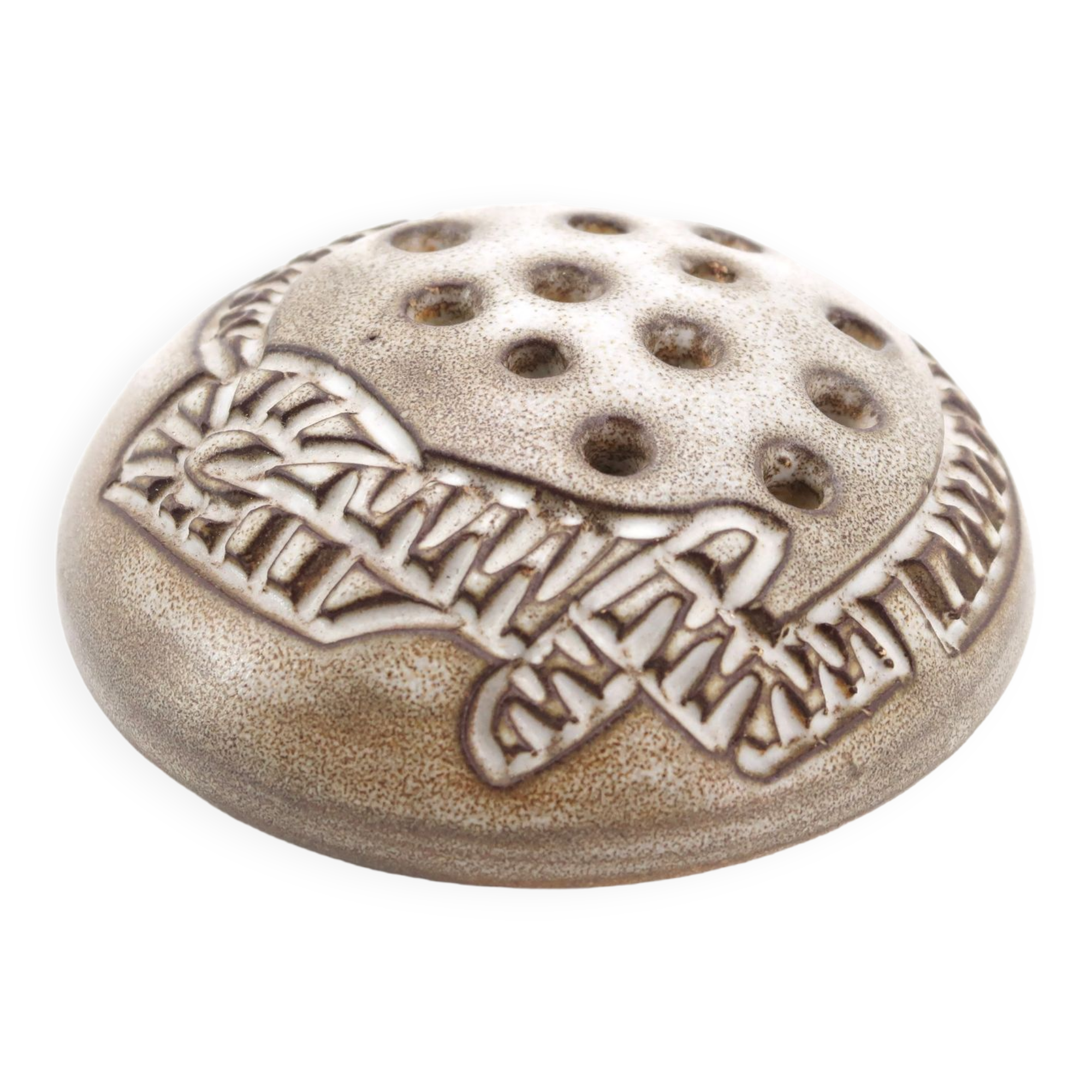 Huguette Bessone ceramic flower pick, Vallauris