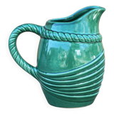 Vintage pitcher, vintage vase, Poët Laval pitcher, bandeau model, PL France, vintage carafe, decoration