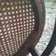 Duo chairs Thonet Austria seated cannée bistro blackened wood