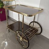 Desserte roulante - Chariot de bar vintage - Style Hollywood Regency