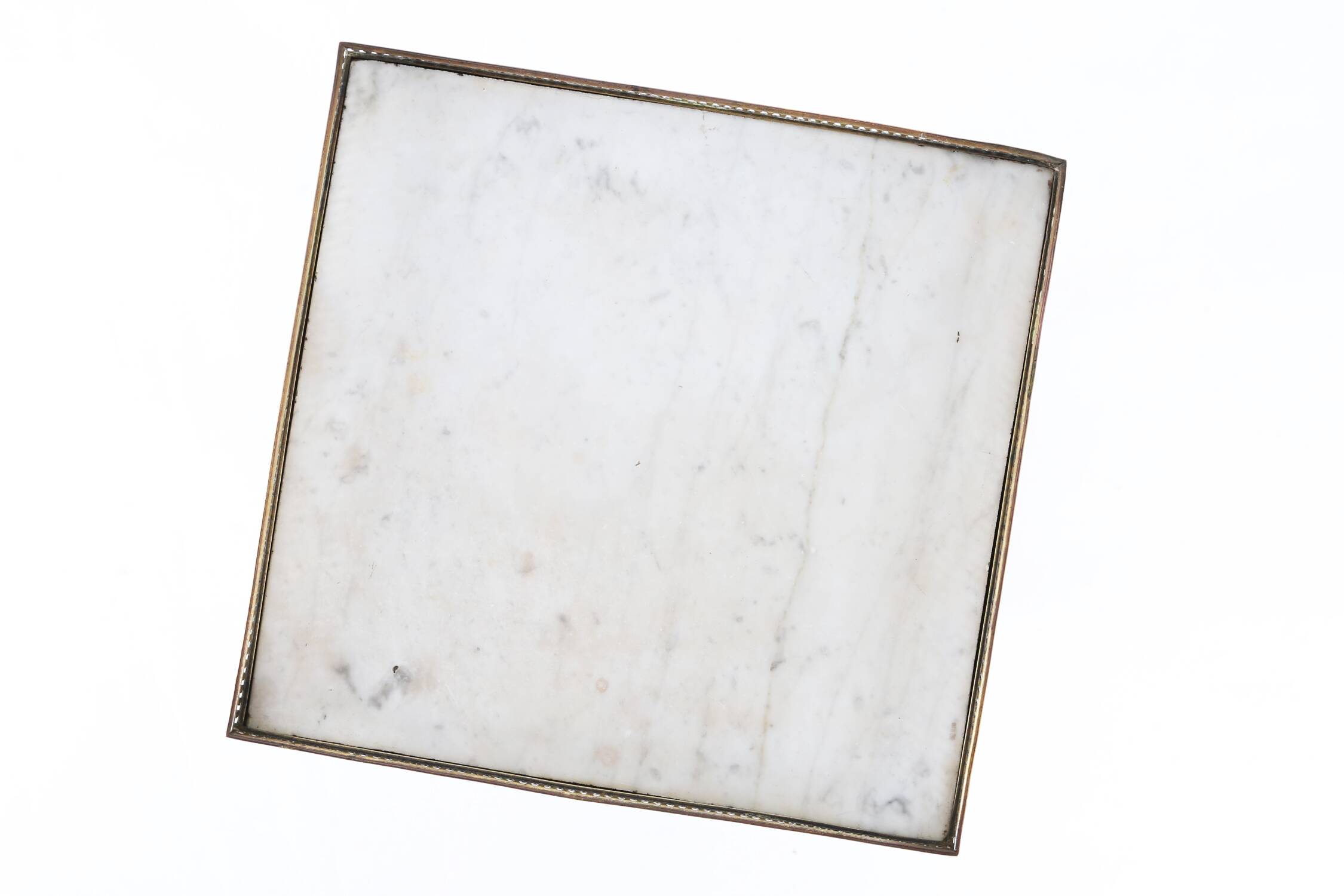 French 19th century Empire nightstand in wood with marble top