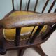 Antique Oak Revolving Office Desk Chair