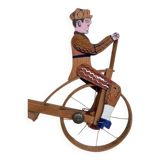Old wooden push toy