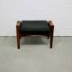 Vintage teak & leather stool arne wahl iversen