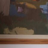 Original Swedish Oil on Panel – “House and Stream” by Pelle Nilsson, Dated
