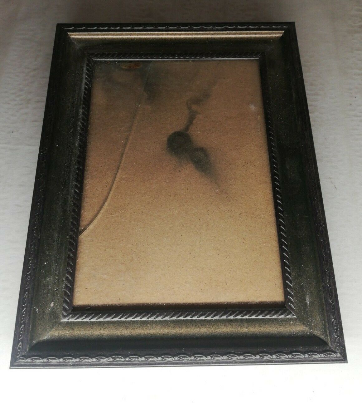 Vintage wooden and plaster frame