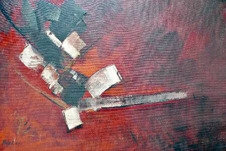 Maurice Boel, Composition Abstraite Rouge 1964