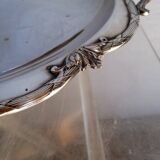 Louis XVI silver plated metal table centerpiece dish