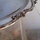 Louis XVI silver plated metal table centerpiece dish