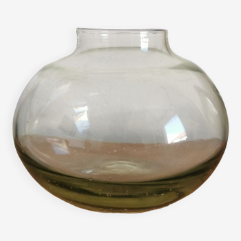 Vase verre soufflé morin 1981