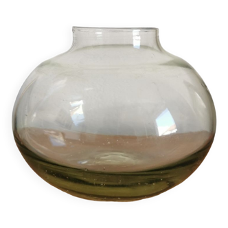 Vase verre soufflé morin 1981