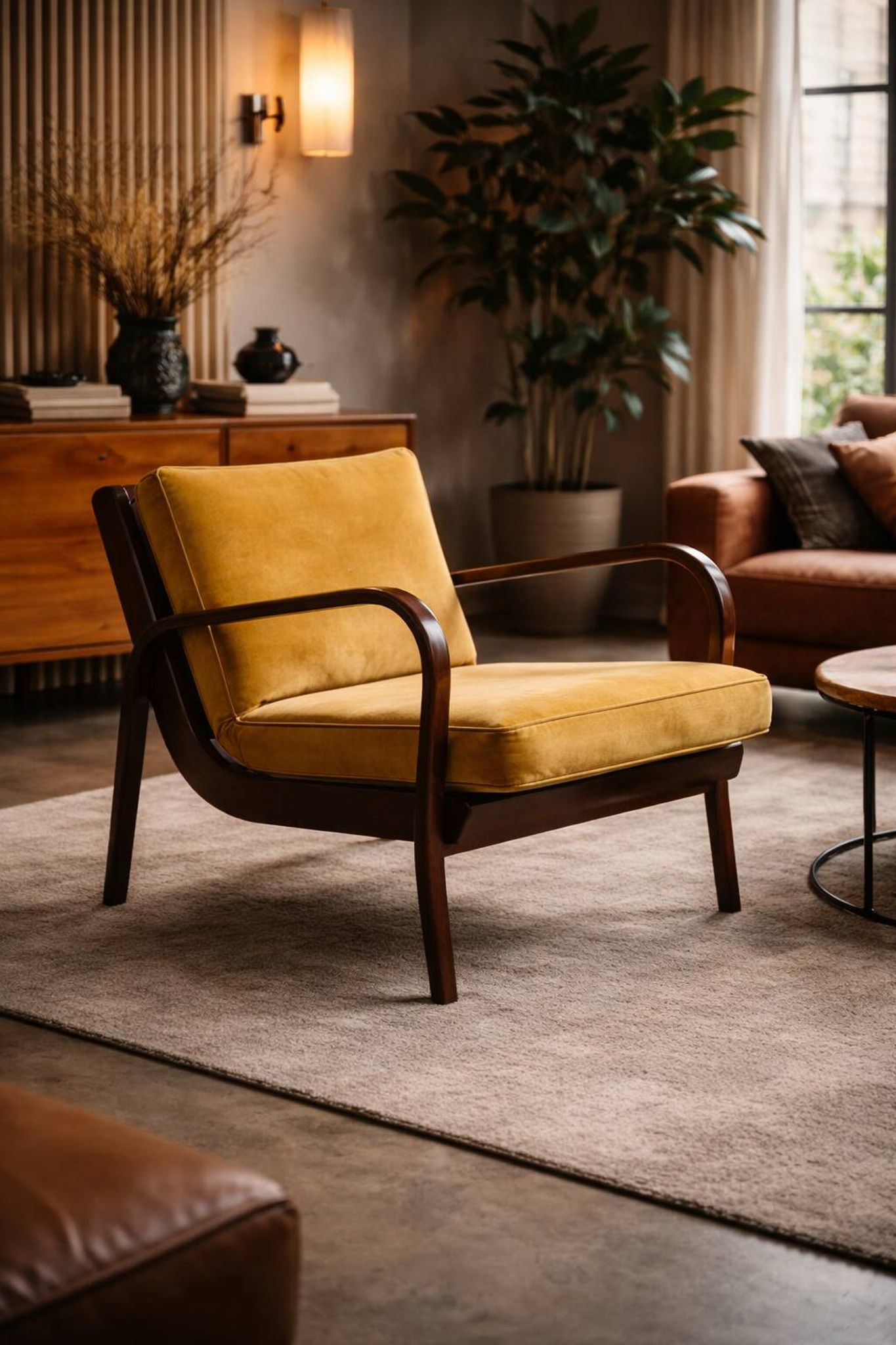 Koželka & Kropáček armchair, 1940s, silver medal – Milan Triennale 1946, restored bentwood frame