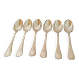 Dessert spoons, silver teaspoons