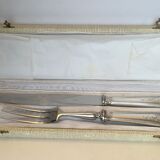 Silver metal service cover