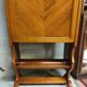 cherry wood secretary with lyre base from the 50s-60s