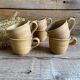 6 vintage France stoneware cups